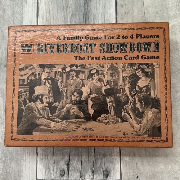 Riverboat Showdown (RARE) The Fast Action Card Game Vintage MCM 1976 - Picture 1 of 11